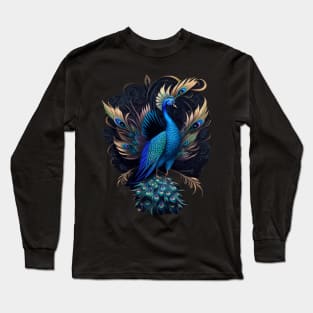 beautiful peacock Long Sleeve T-Shirt